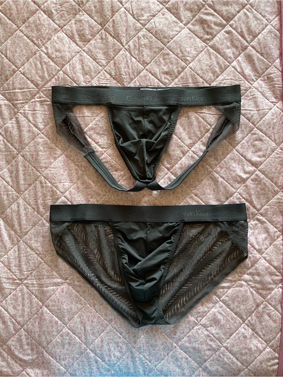 Calvin Klein Other - Calvin Klein Black Mesh Bikini Briefs & Jockstrap Duo